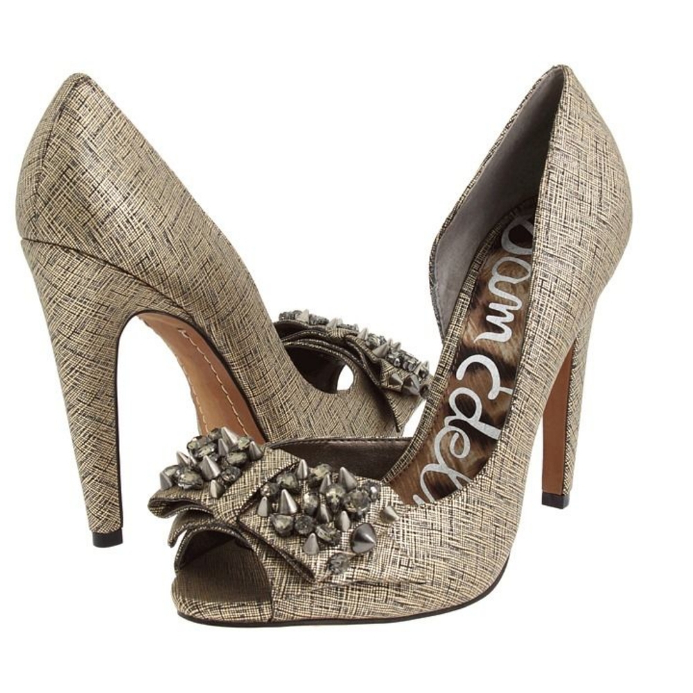 Sam Edelman Lorna pumps aged metal